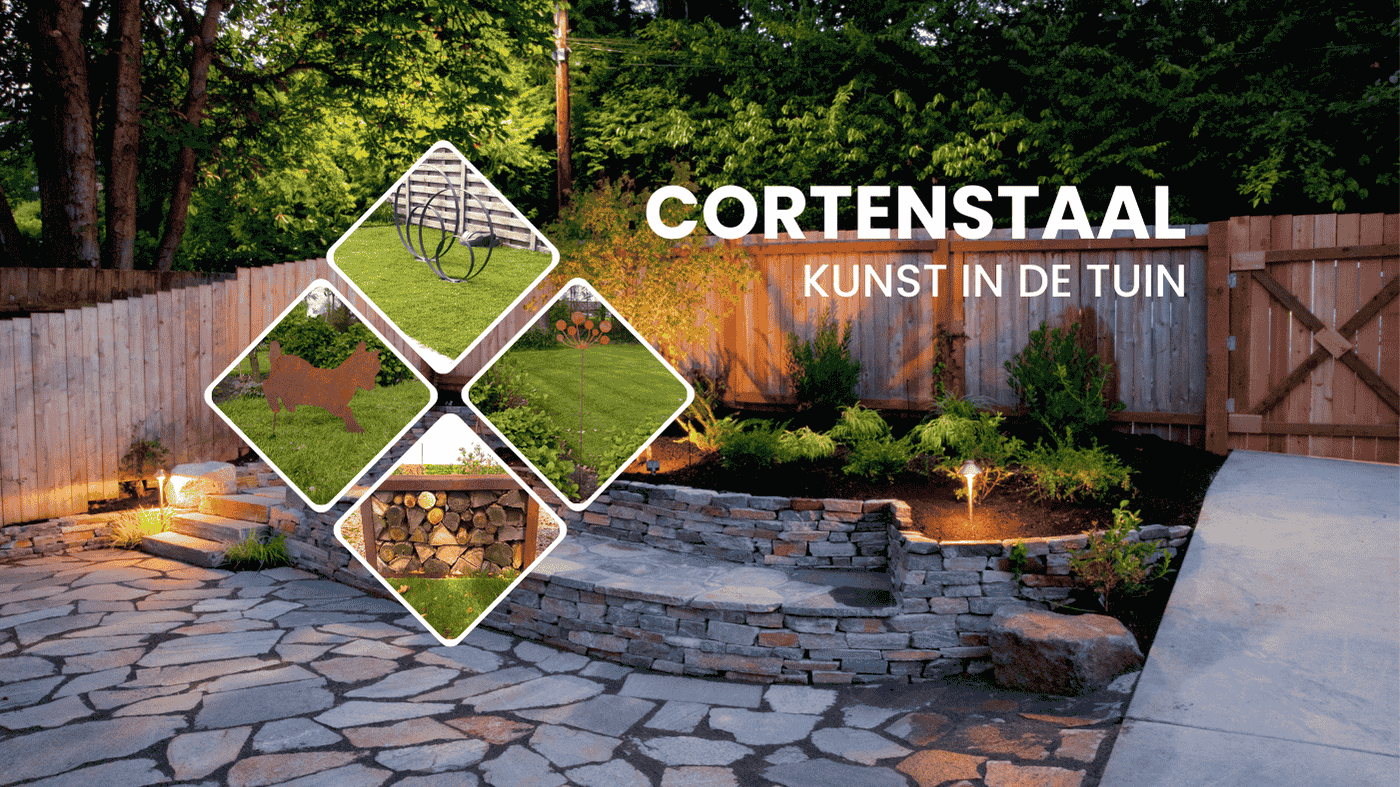 Cortenstaal kunst in de tuin