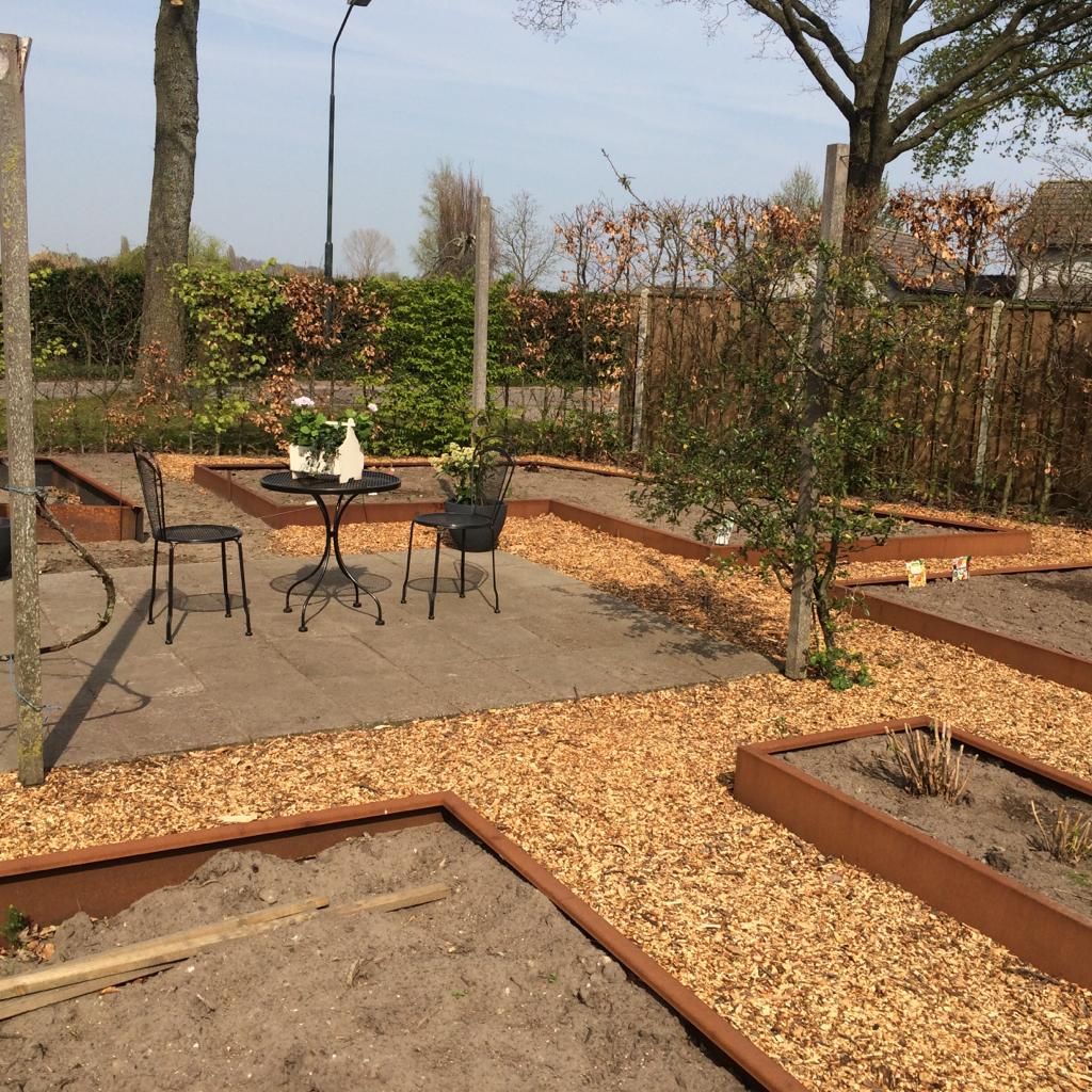 Borderranden van cortenstaal