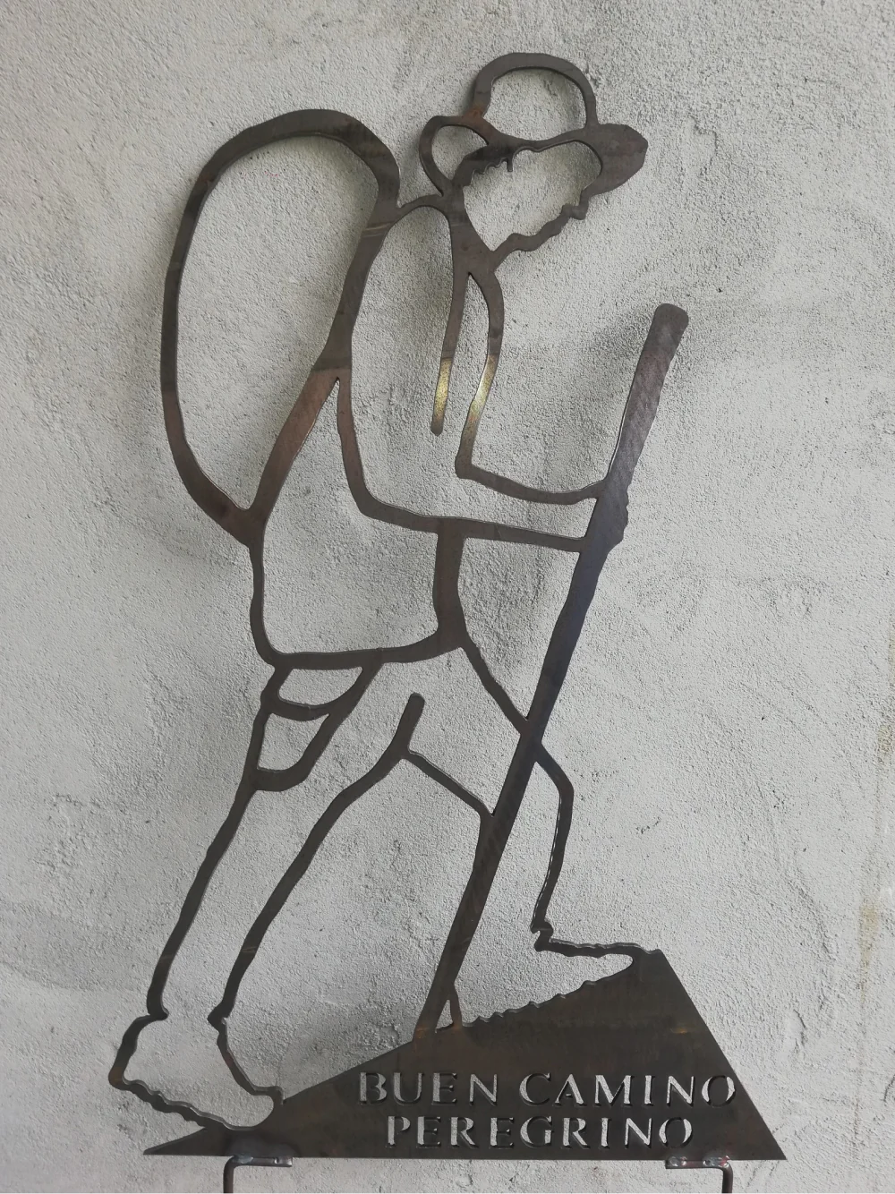 Pelgrim tuinsteker van cortenstaal