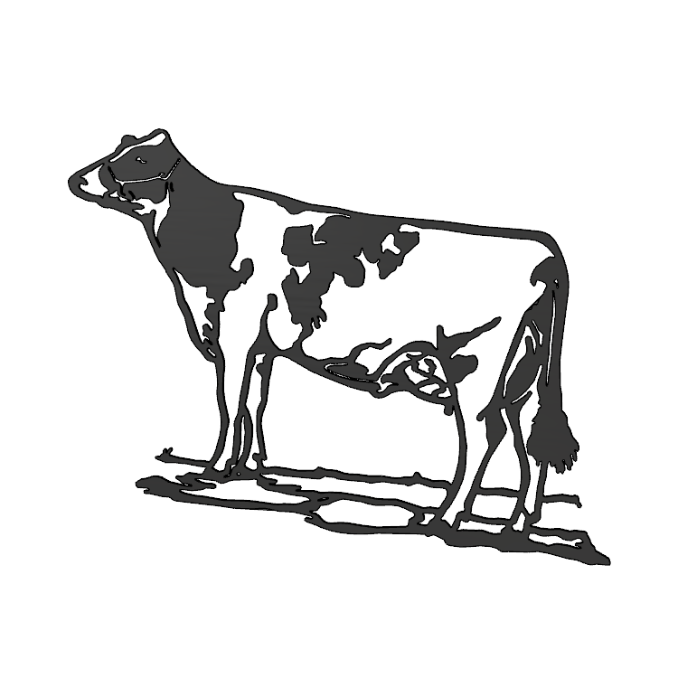 Koe van gepoedercoat RVS